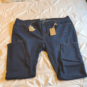 Madewell dark wash skinny jeans